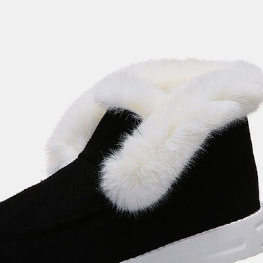 Furry Suede Snow Boots Clothing