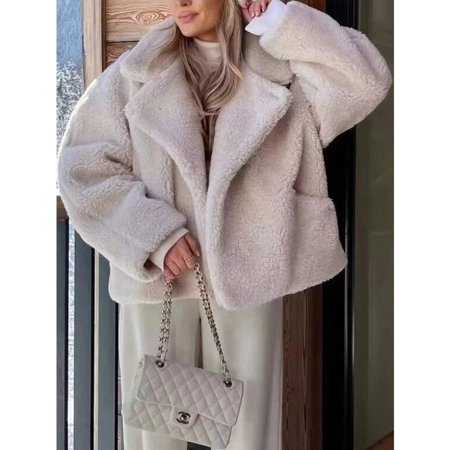 Fuzzy Open Front Outerwear Apparel and Accessories