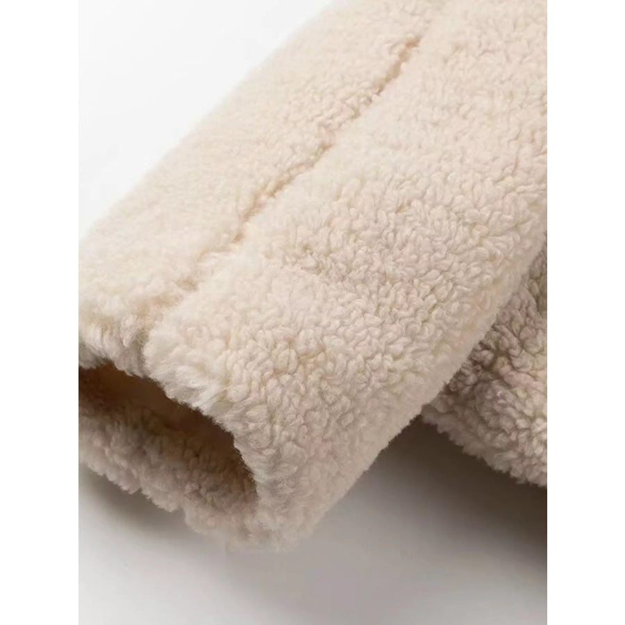 Fuzzy Open Front Outerwear Apparel and Accessories