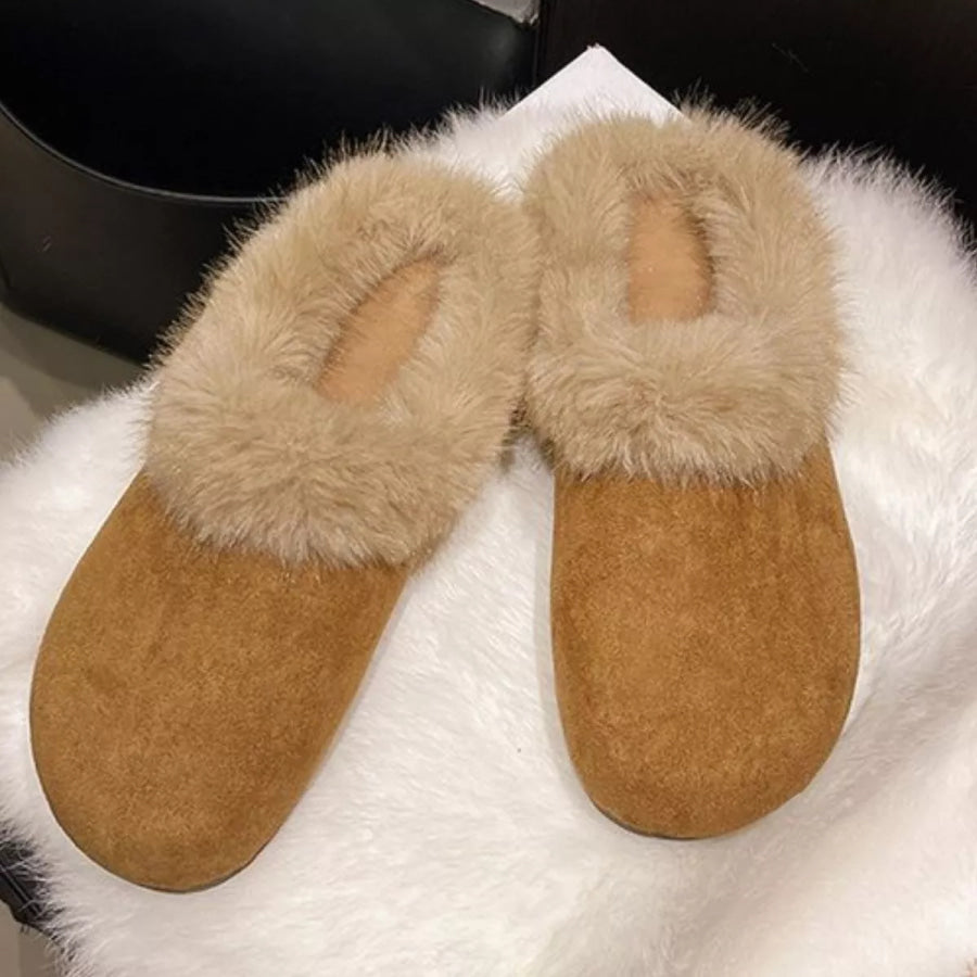 Fuzzy Plush Warm Indoor Slippers Apparel and Accessories