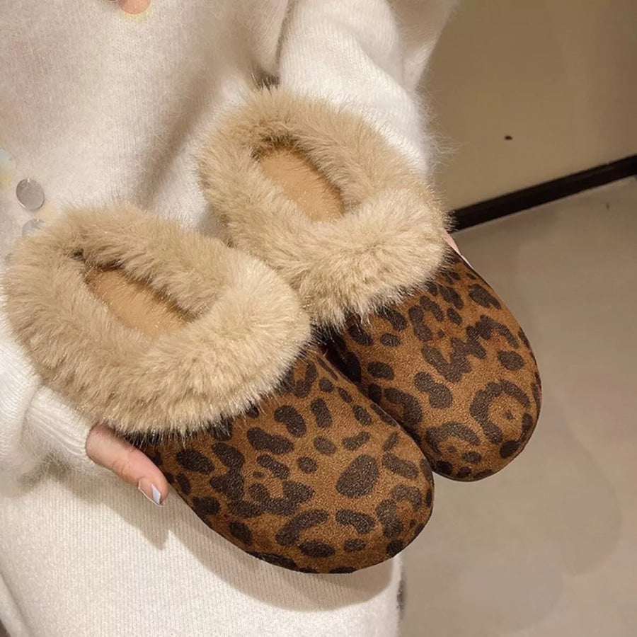 Fuzzy Plush Warm Indoor Slippers Apparel and Accessories