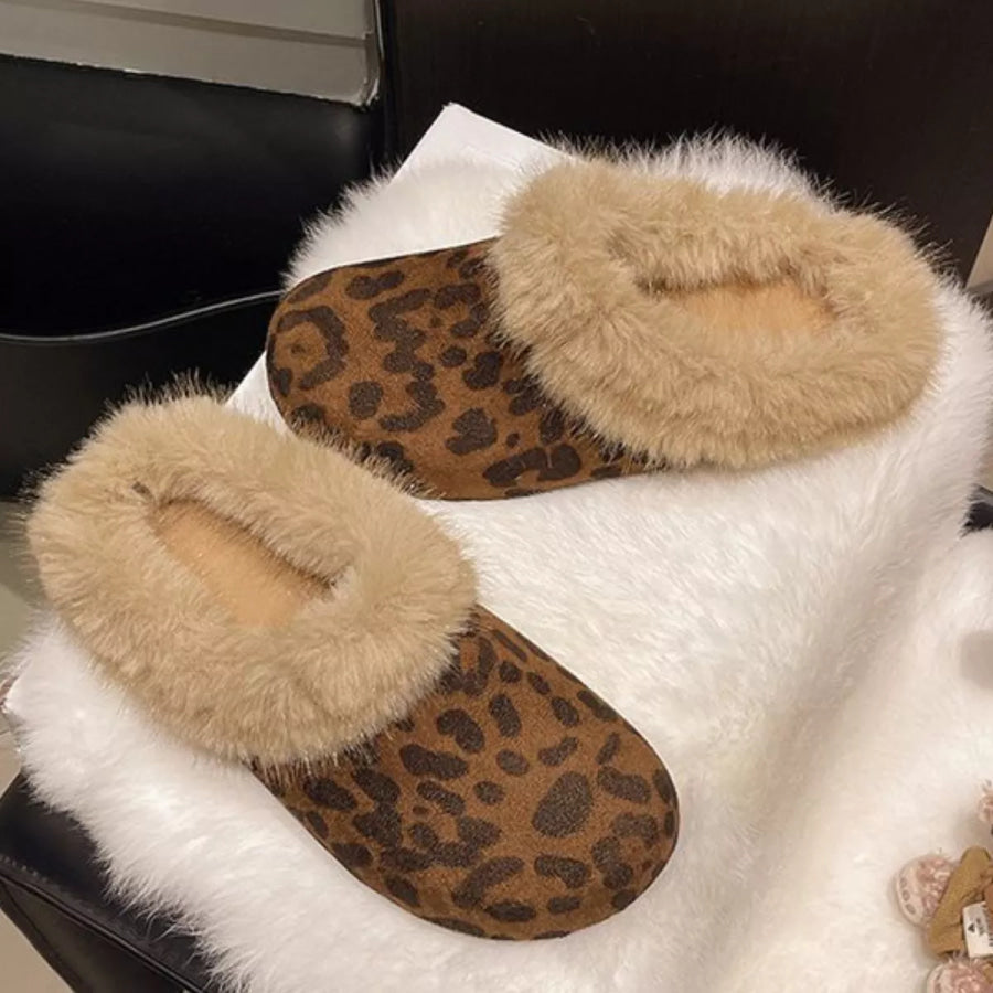 Fuzzy Plush Warm Indoor Slippers Apparel and Accessories