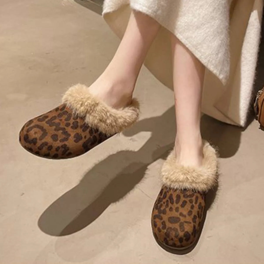 Fuzzy Plush Warm Indoor Slippers Apparel and Accessories