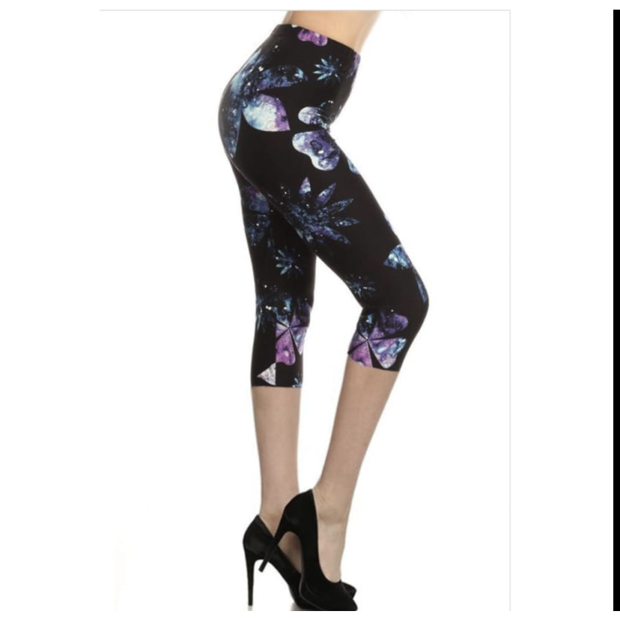 Galaxy Floral Galaxy Floral / OS non yoga band Leggings