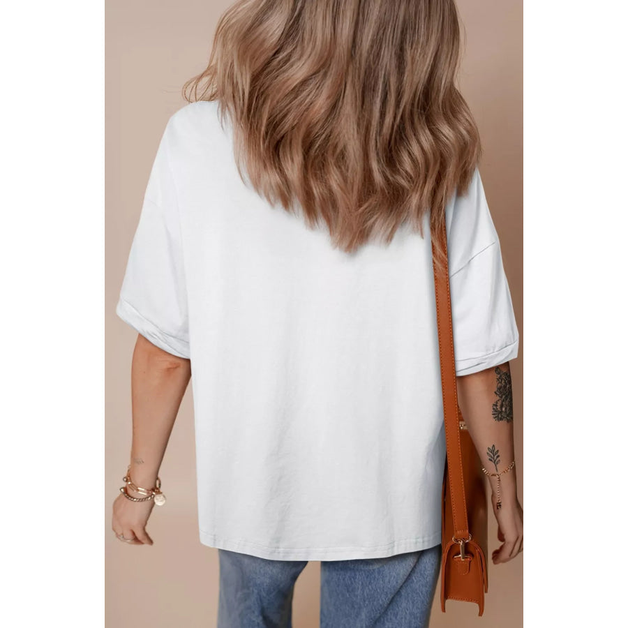 Game Day Football Graphic Casual Loose T Shirt Apparel and Accessories