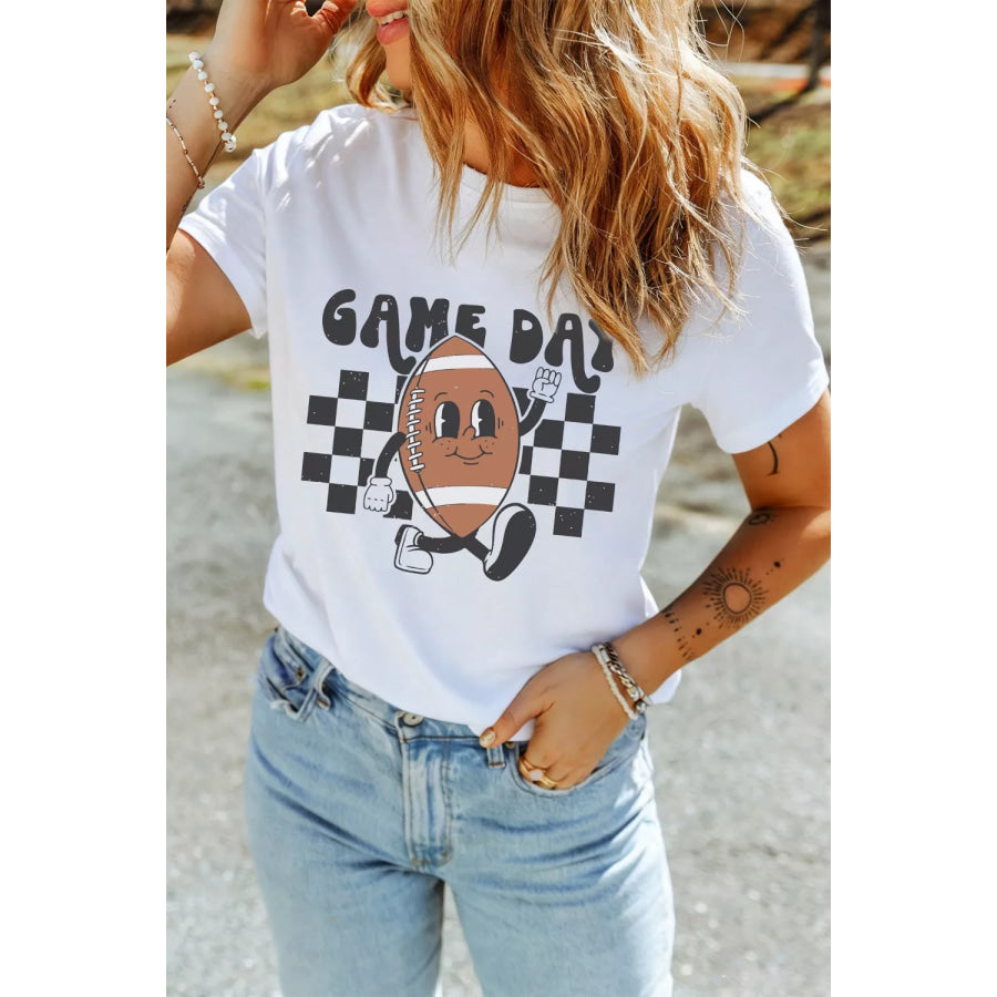 Game Day Football Graphic T-Shirt Apparel and Accessories