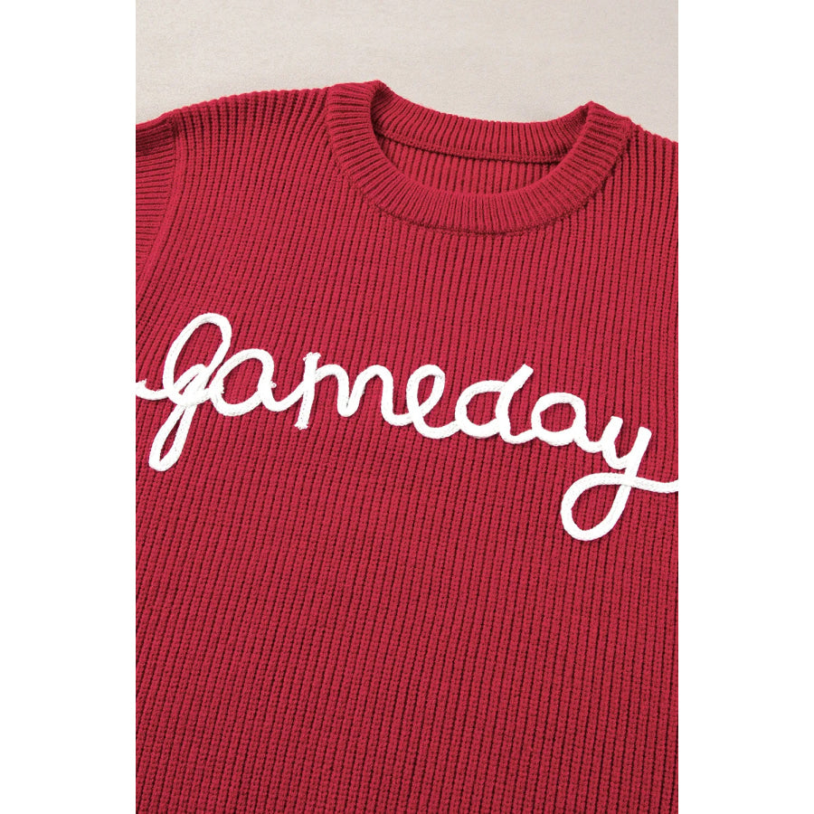 GAME DAY Round Neck Sweater Vest Apparel and Accessories