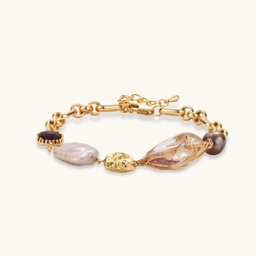 Gemstone Mix Chain Bracelet by Sandee Rain Boutique Bracelets
