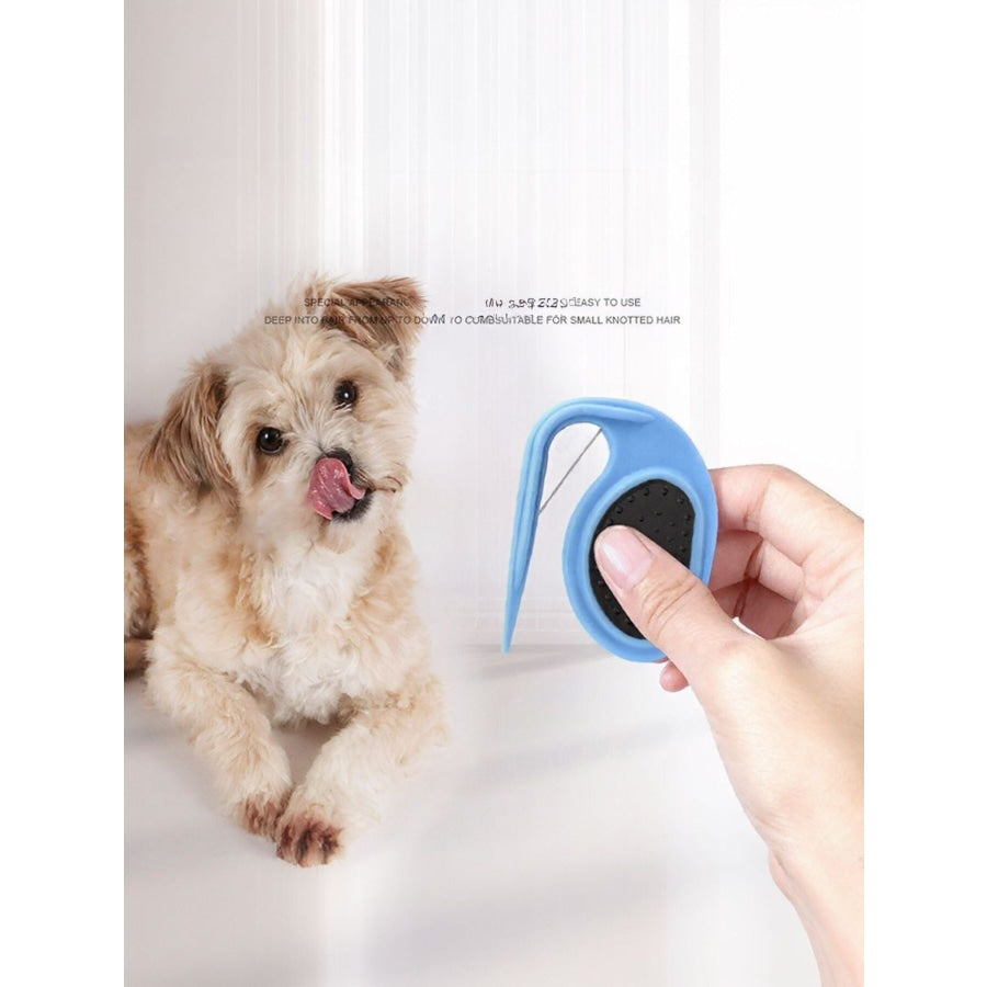 Gentle Knot Remover Pet Hair Comb Blue / One Size Apparel and Accessories