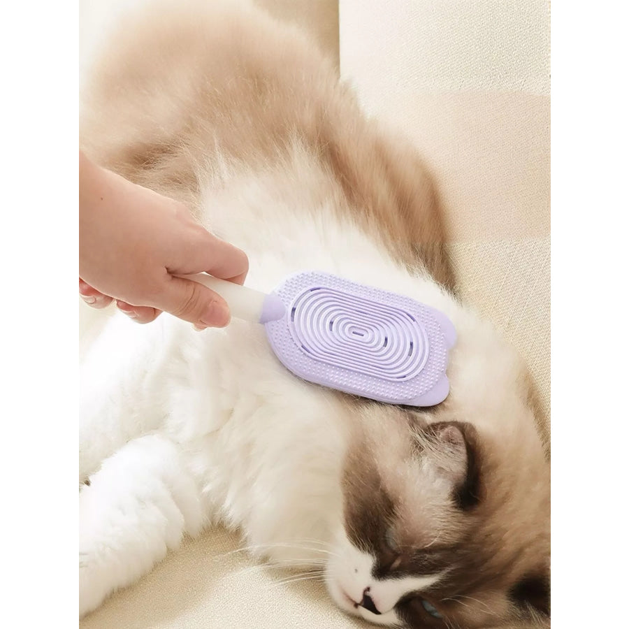 Gentle Silicone Pet Hair Remover Brush Lavender / One Size Apparel and Accessories