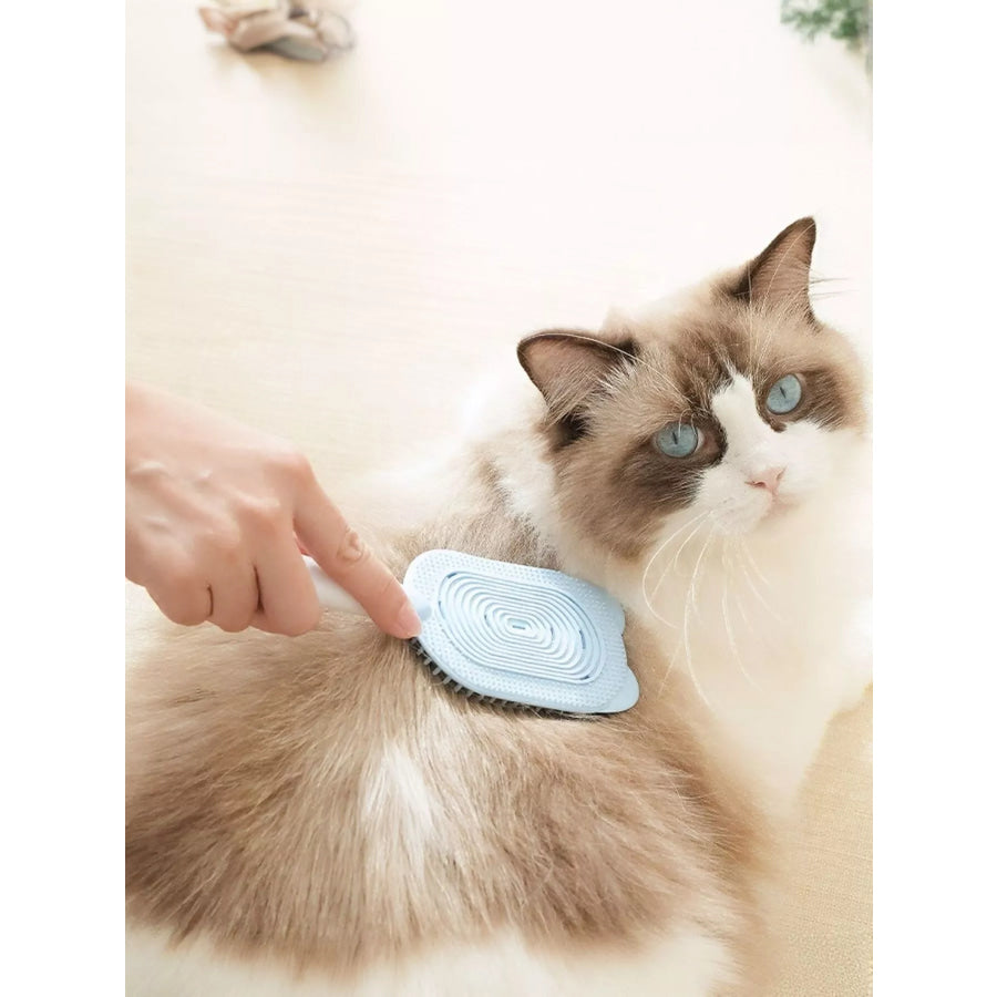 Gentle Silicone Pet Hair Remover Brush Pastel Blue / One Size Apparel and Accessories