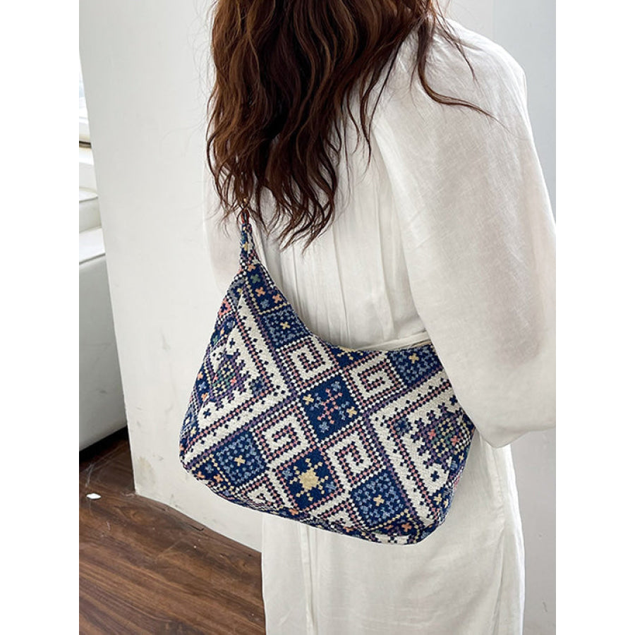 Geometric Adjustable Strap Crossbody Bag Apparel and Accessories