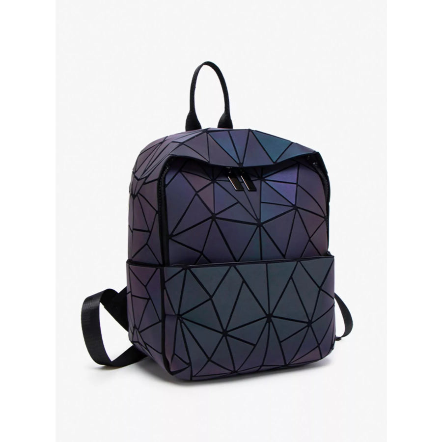 Geometric Backpack Bag Mauve / onesize Apparel and Accessories