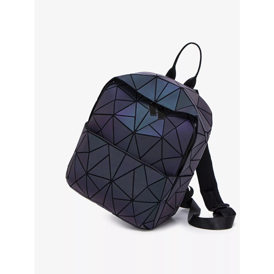Geometric Backpack Bag Mauve / onesize Apparel and Accessories