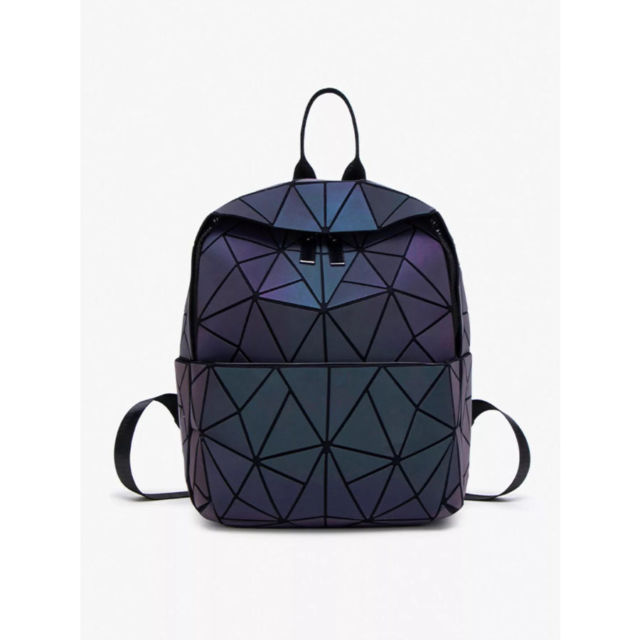 Geometric Backpack Bag Mauve / onesize Apparel and Accessories
