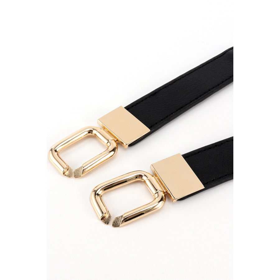 Geometric Double Buckle Elastic Belt