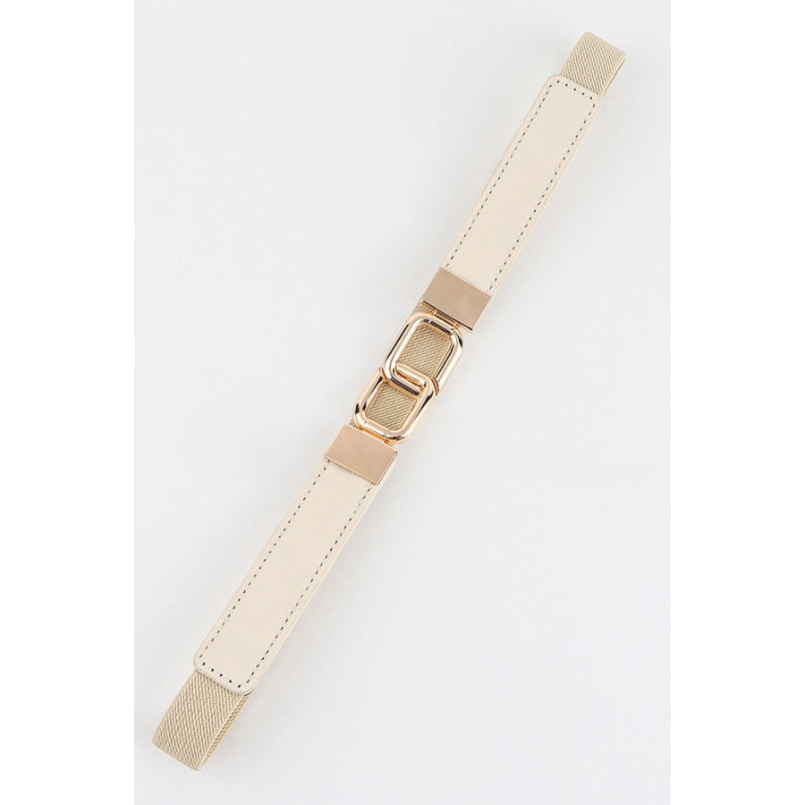 Geometric Double Buckle Elastic Belt