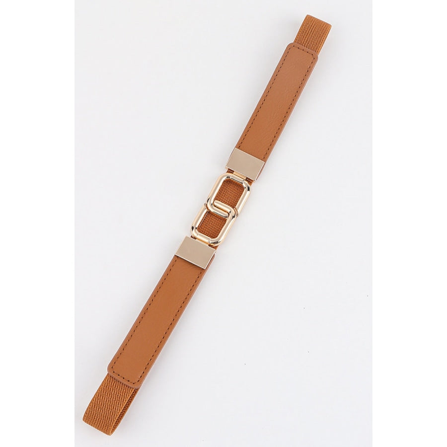 Geometric Double Buckle Elastic Belt