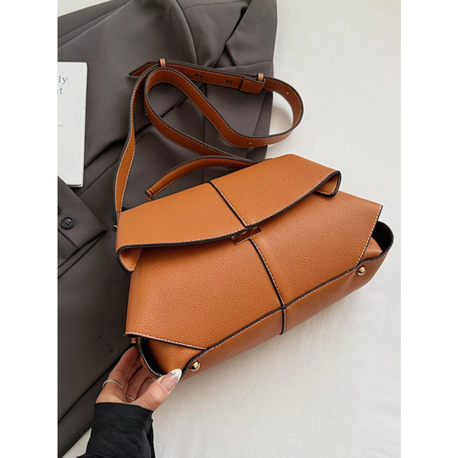 Geometric Flap Shoulder Bag Apparel and Accessories