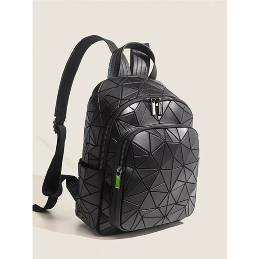 Geometric Lattice Pattern Fashion Backpack Bag