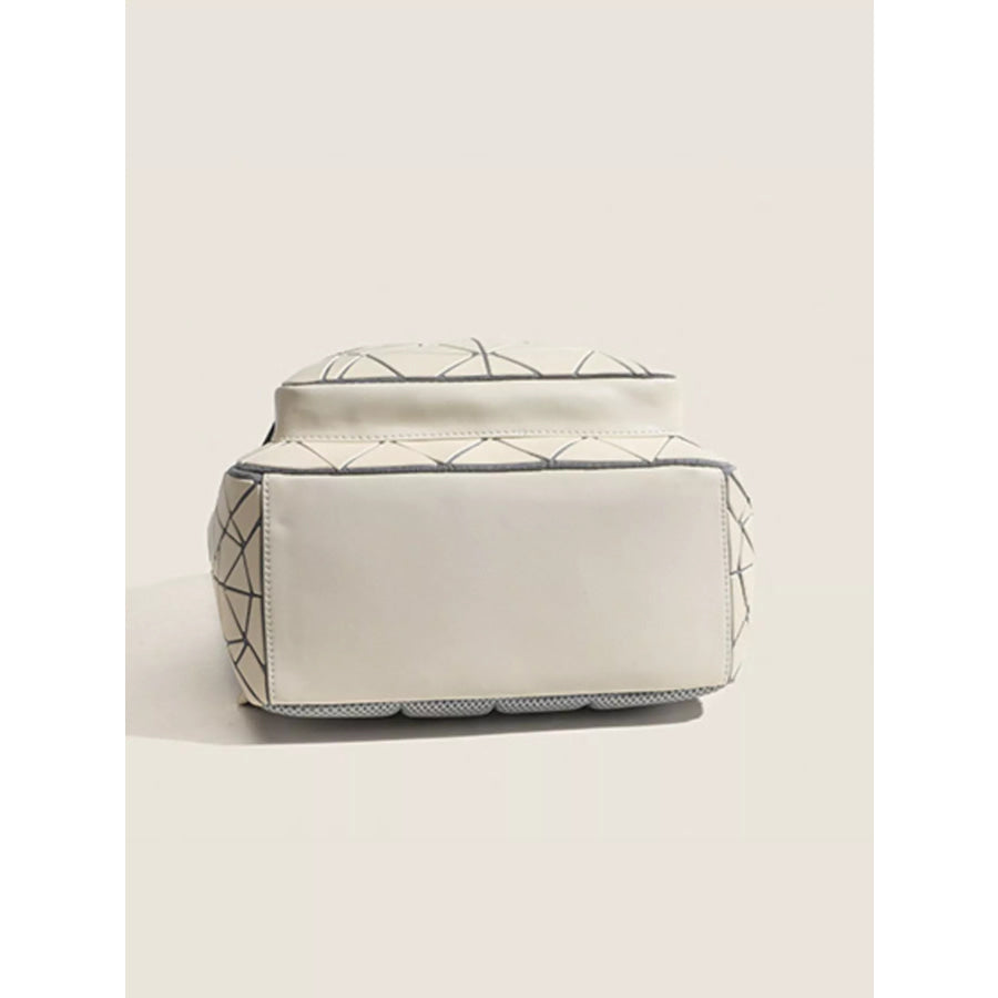 Geometric Lattice Pattern Fashion Backpack Bag