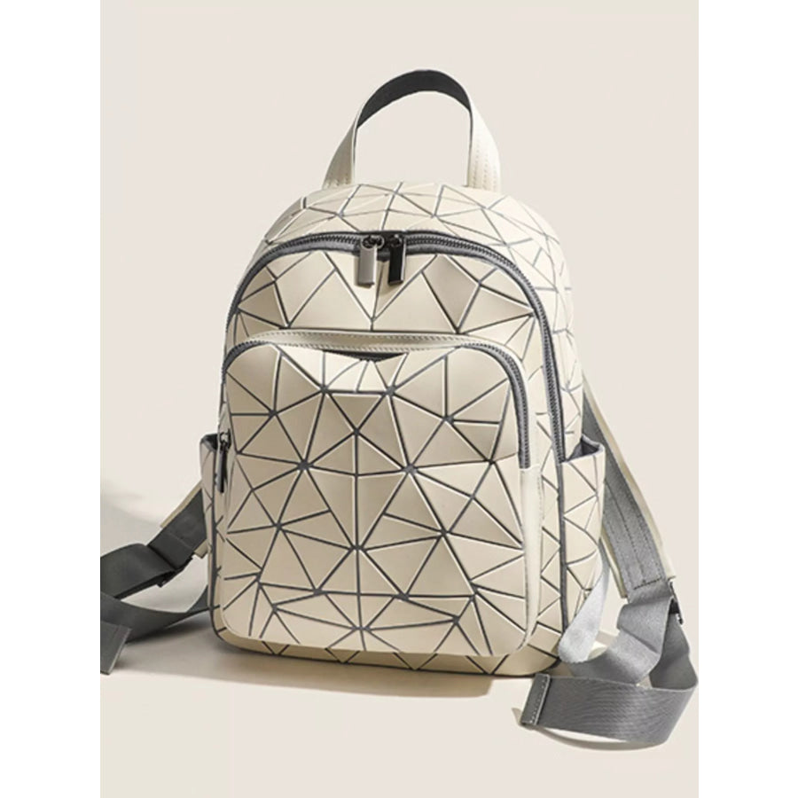 Geometric Lattice Pattern Fashion Backpack Bag
