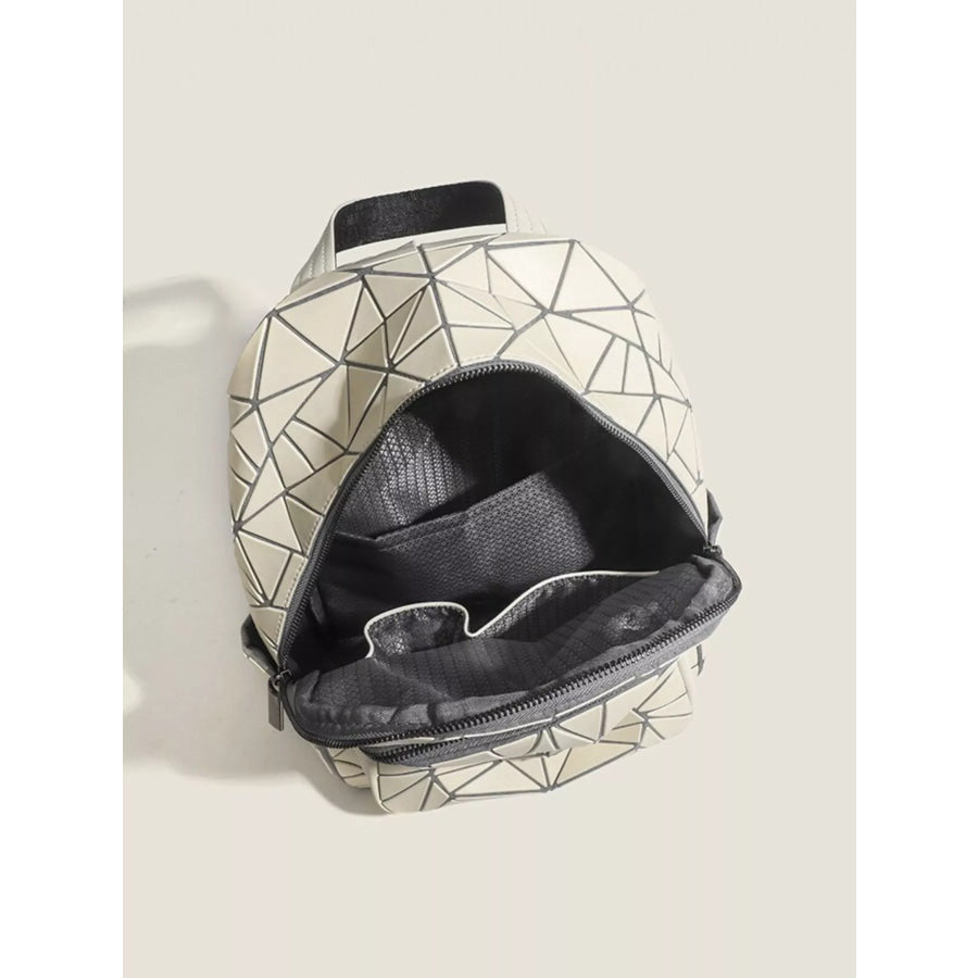 Geometric Lattice Pattern Fashion Backpack Bag