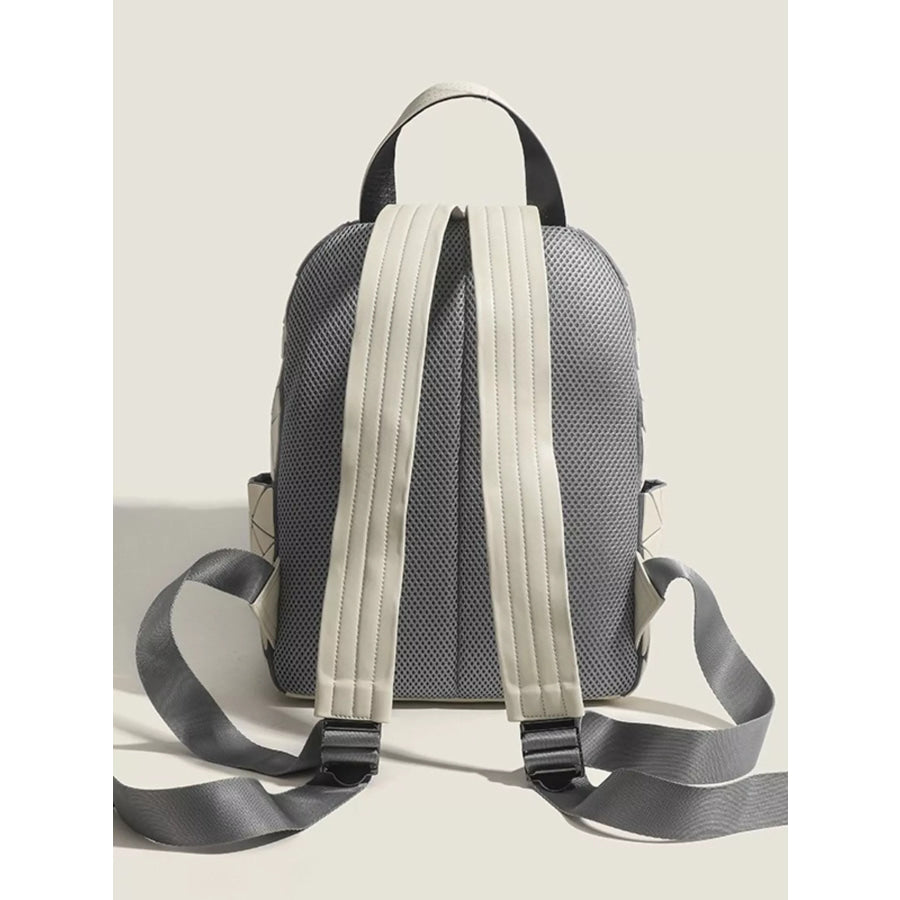 Geometric Lattice Pattern Fashion Backpack Bag