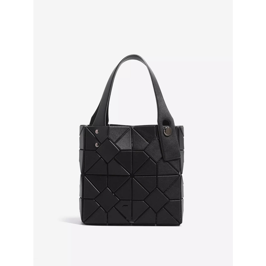 Geometric Matte Modular Handbag Black / One Size