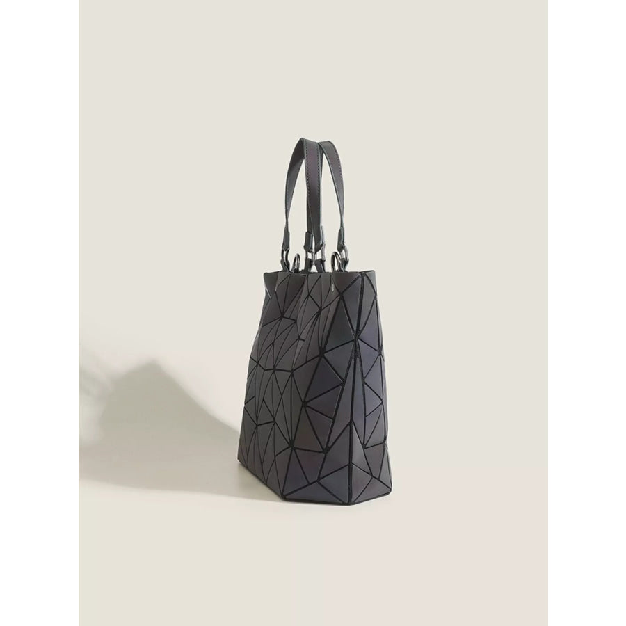 Geometric Modular Handbag Dark Gray / onesize Apparel and Accessories