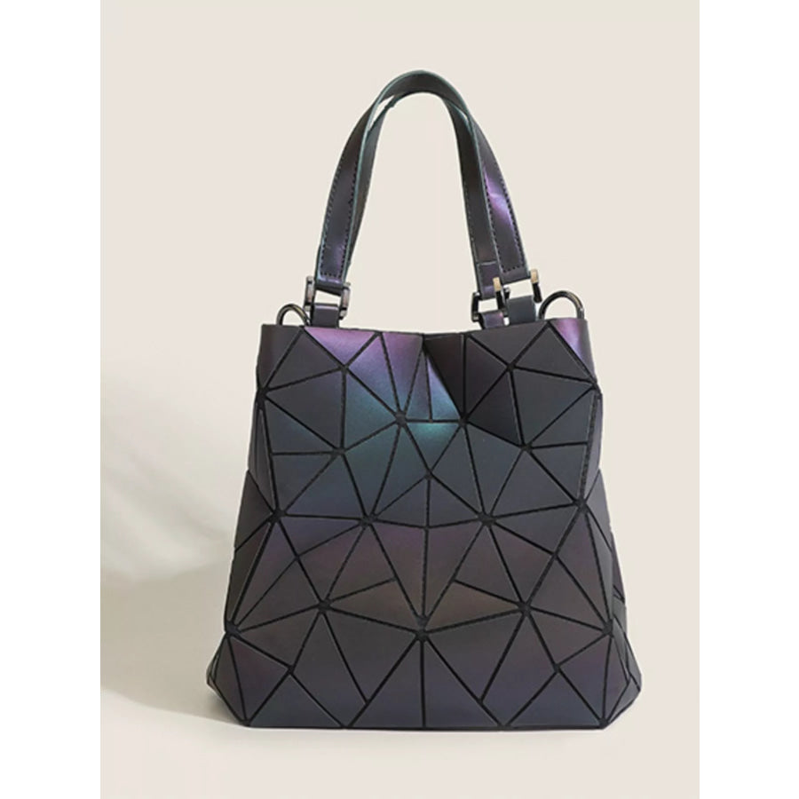 Geometric Modular Handbag Dark Gray / onesize Apparel and Accessories