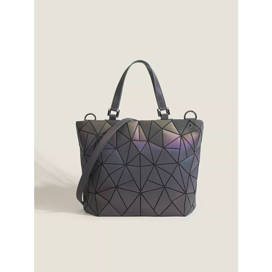 Geometric Modular Handbag Dark Gray / onesize Apparel and Accessories