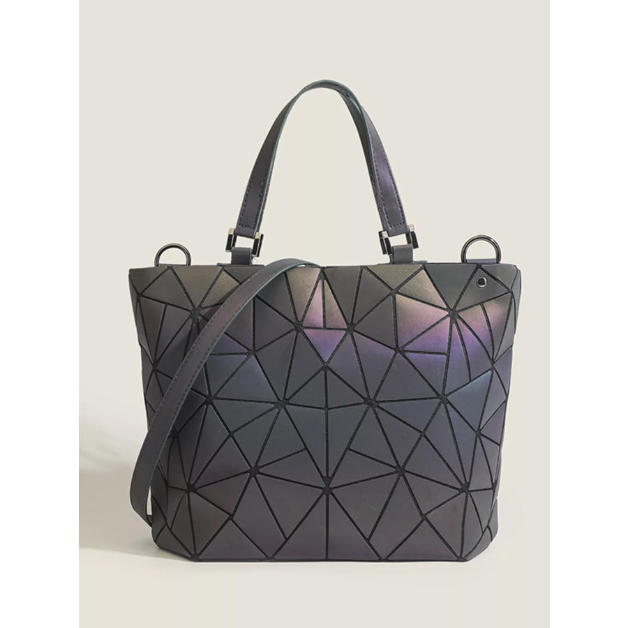 Geometric Modular Handbag Dark Gray / onesize Apparel and Accessories