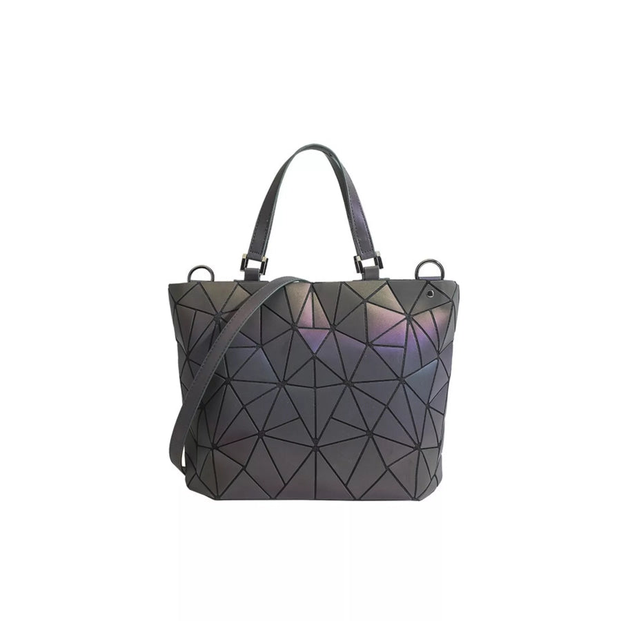Geometric Modular Handbag Dark Gray / onesize Apparel and Accessories