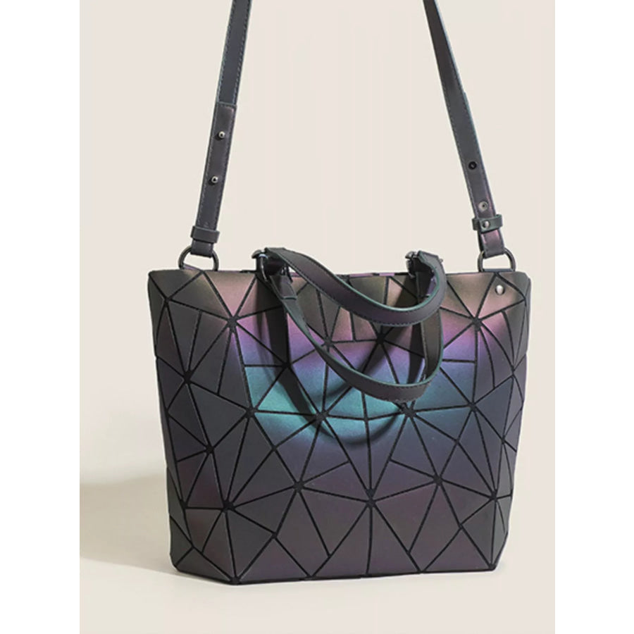 Geometric Modular Handbag Dark Gray / onesize Apparel and Accessories