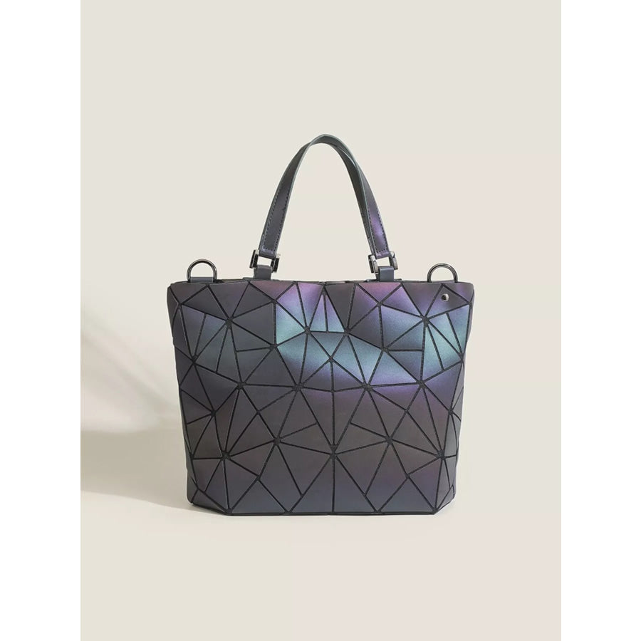 Geometric Modular Handbag Dark Gray / onesize Apparel and Accessories