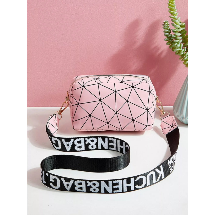 Geometric Pattern Crossbody Bag Apparel and Accessories