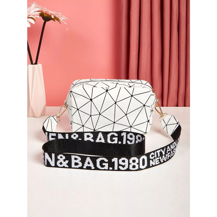 Geometric Pattern Crossbody Bag Apparel and Accessories