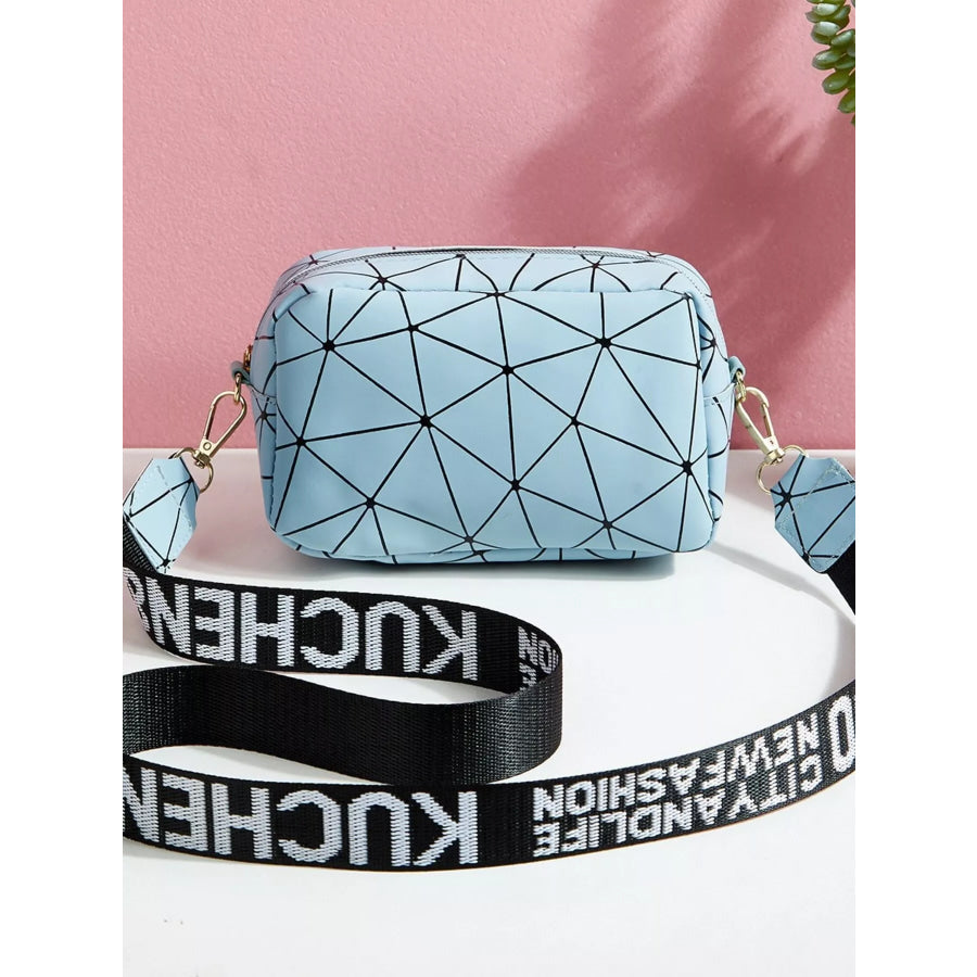 Geometric Pattern Crossbody Bag Apparel and Accessories