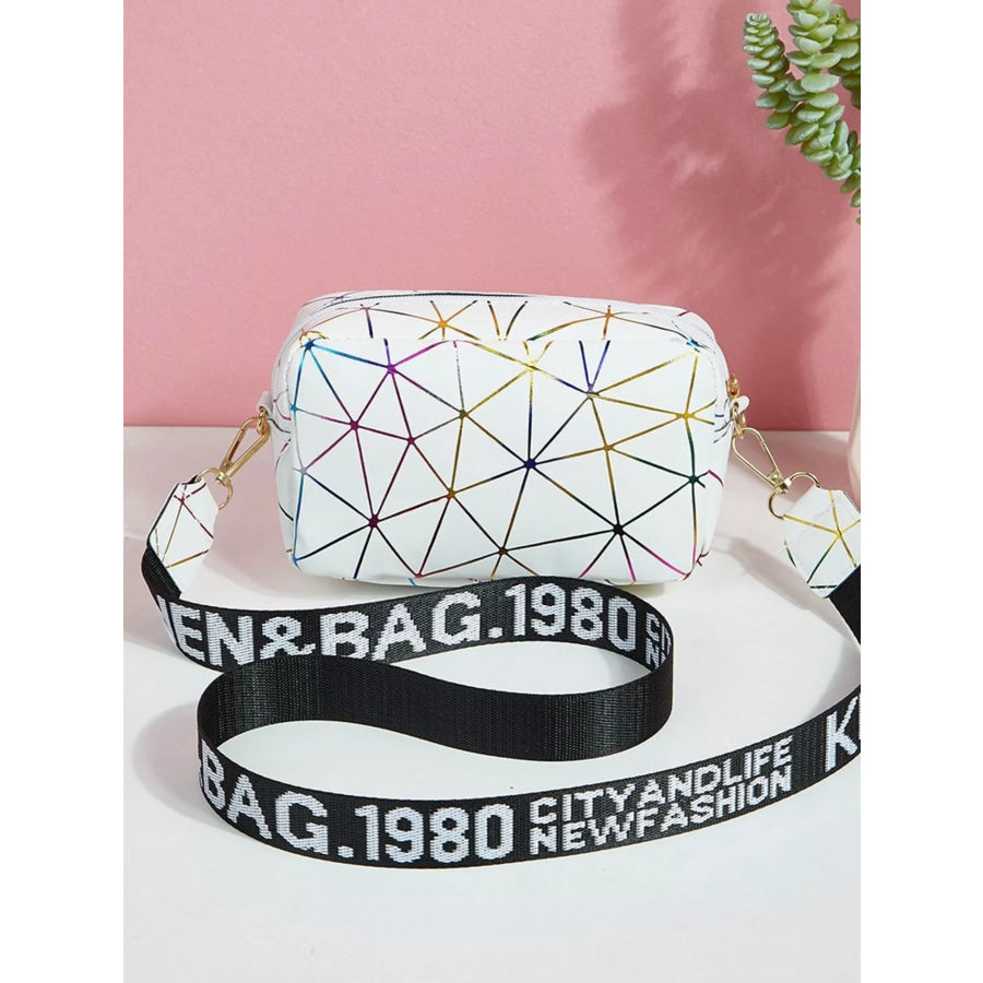 Geometric Pattern Crossbody Bag Apparel and Accessories