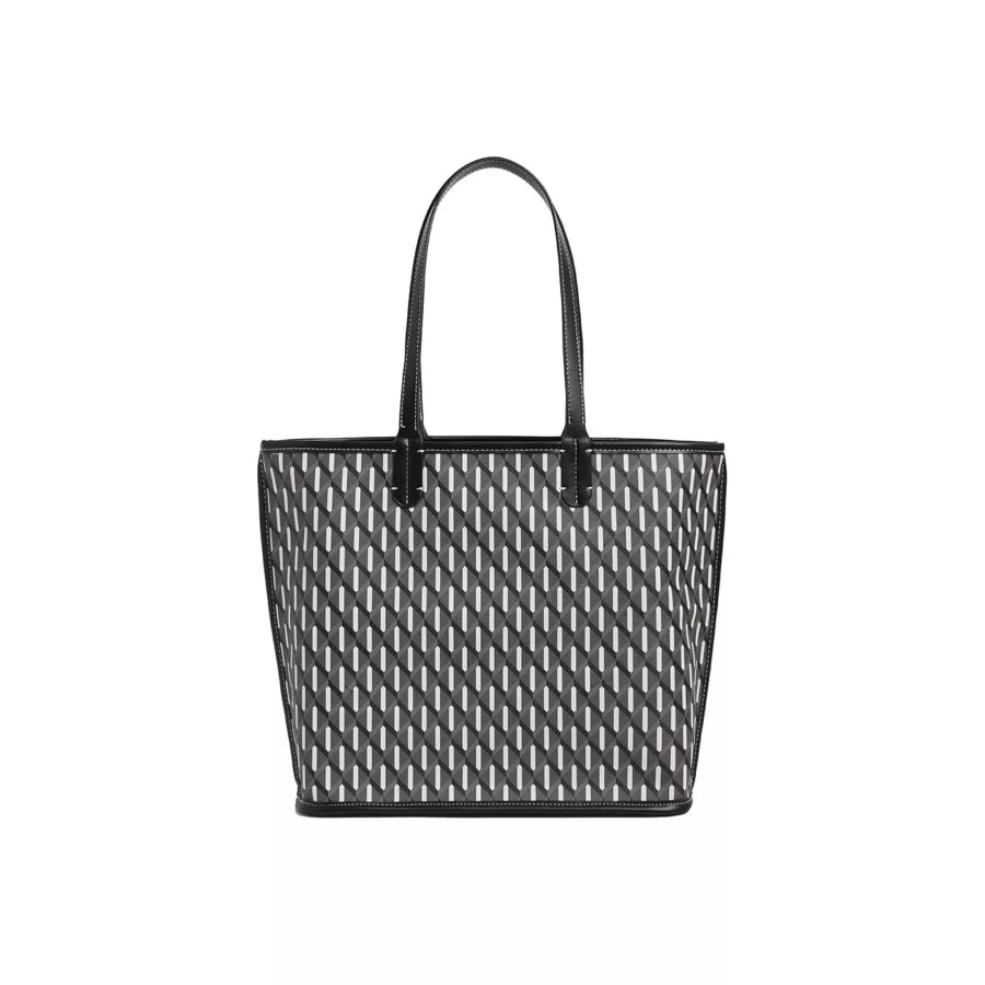 Geometric Pattern Tote Handbag Black / onesize Apparel and Accessories