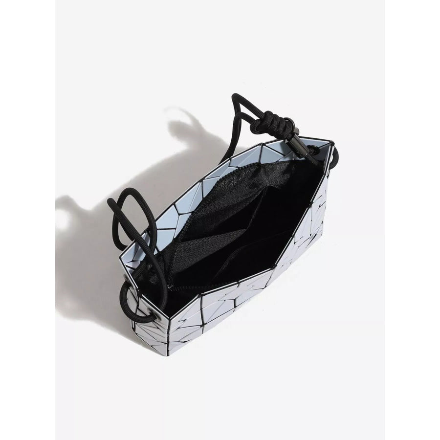 Geometric Prism Iridescent Shoulder Bag Pink / onesize Apparel and Accessories