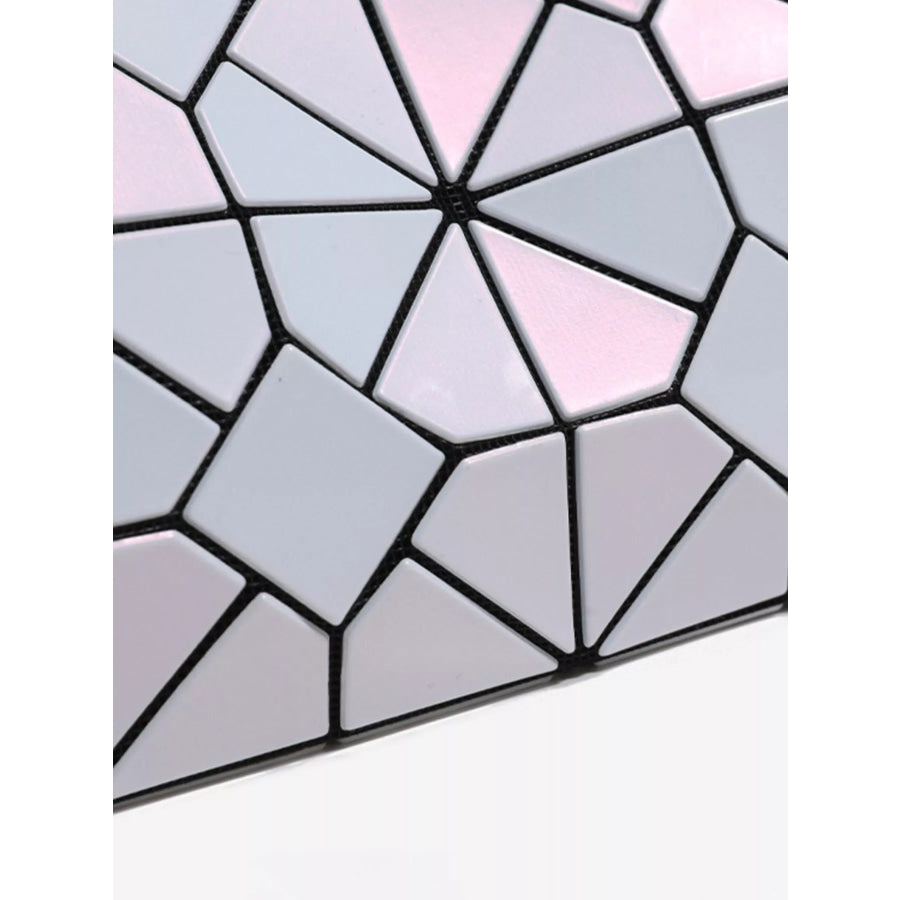 Geometric Prism Iridescent Shoulder Bag Pink / onesize Apparel and Accessories