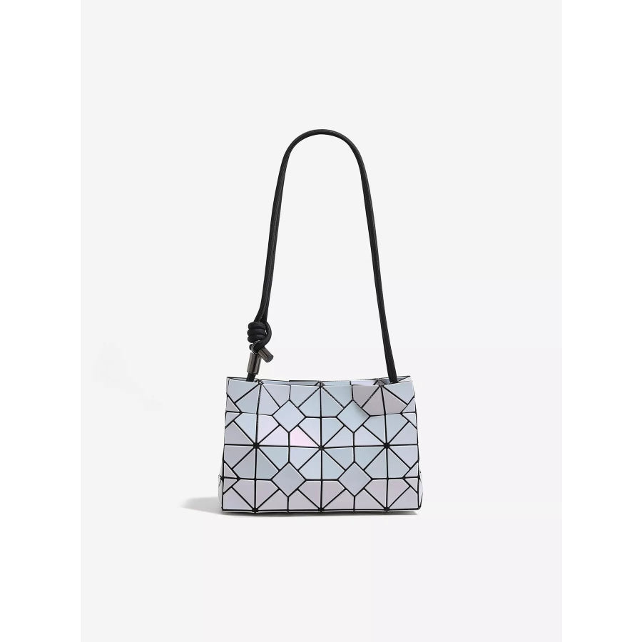 Geometric Prism Iridescent Shoulder Bag Pink / onesize Apparel and Accessories