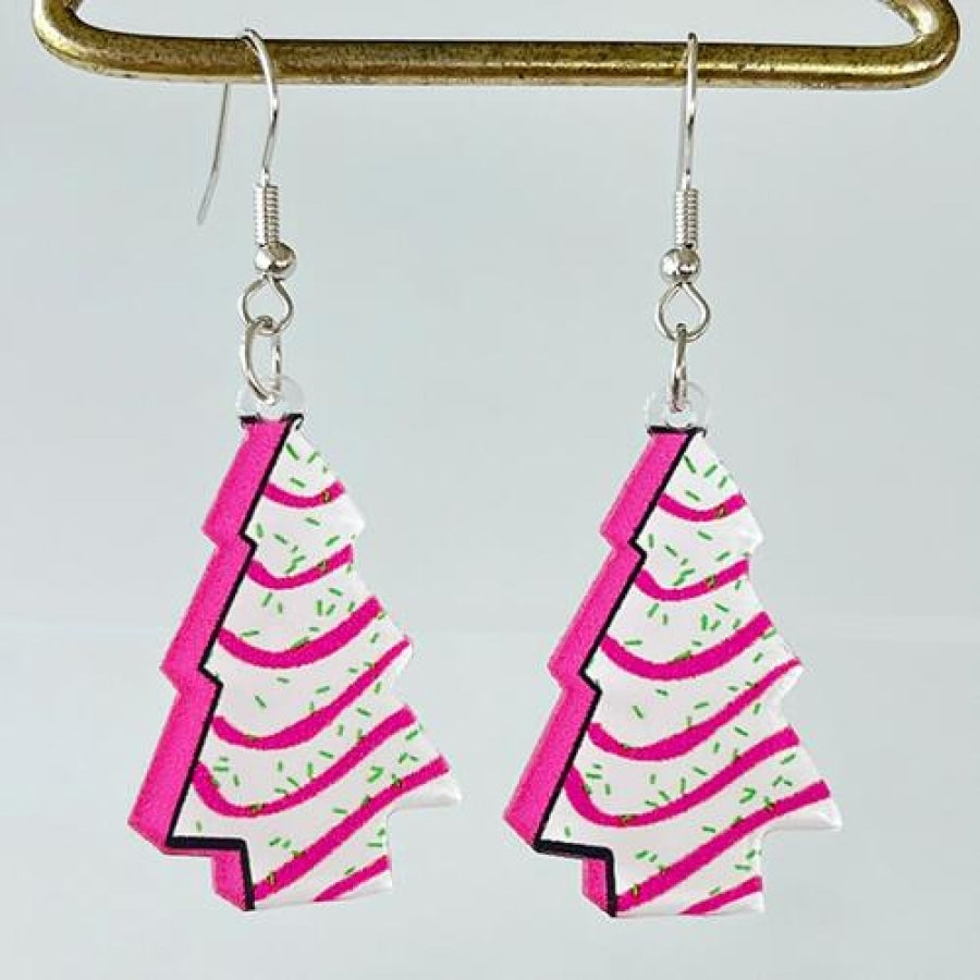 Geometric Shape Acrylic Dangle Earrings Style A / One Size