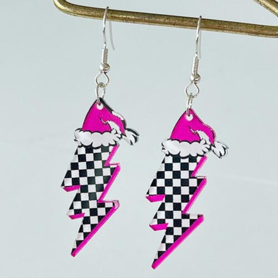 Geometric Shape Acrylic Dangle Earrings Style C / One Size