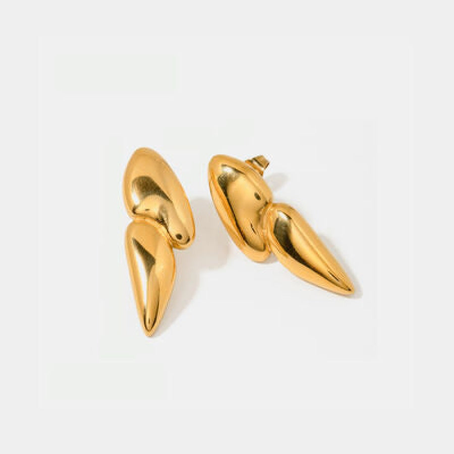 Geometric Stainless Steel Earrings Gold / One Size Clothing