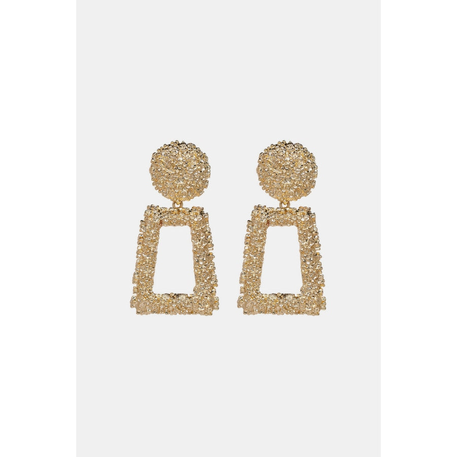 Geometrical Shape Zinc Alloy Dangle Earrings Gold / One Size