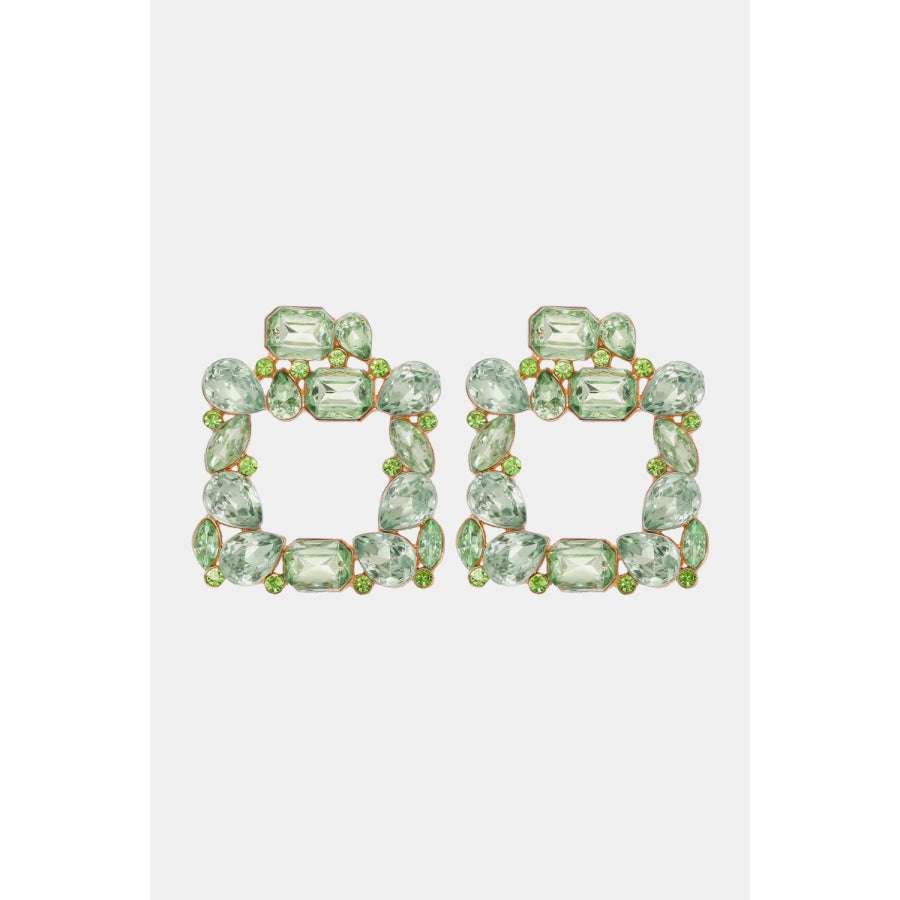 Geometrical Shape Zinc Alloy Dangle Earrings Light Green / One Size