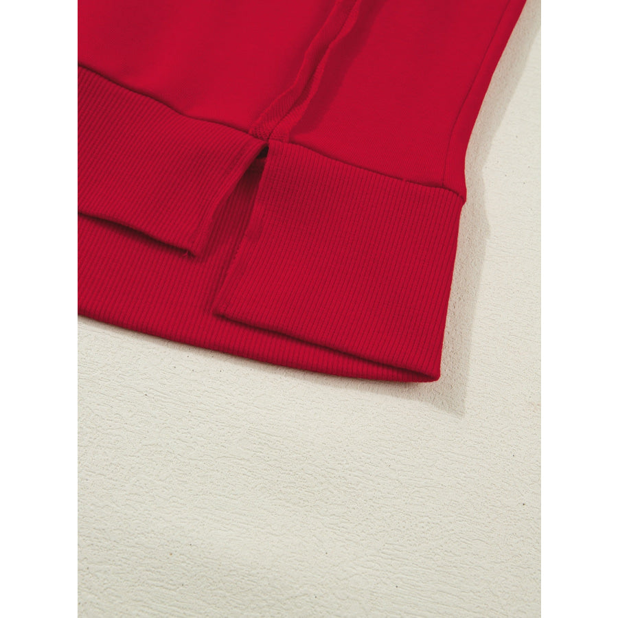 GEORGIE Letter Raw Seam Drop Shoulder Loose Tee Apparel and Accessories